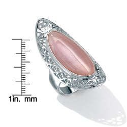 Angelina D'Andrea Sterling Silver Mother of Pearl Scroll Ring