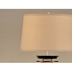Nova Lighting 'Ripas' 2-light Wood Standing Table Lamp