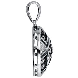Sterling Silver 1/2ct TDW Grey and White Diamond Necklace