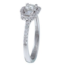 14k White Gold 1 1/6ct TDW Diamond 3-stone Ring (G-H, VS2)