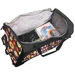 Olympia Supreme Printed Polyester 26-inch Rolling Duffel