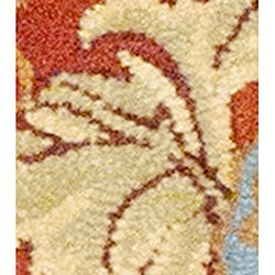 Hand-tufted Indo Rust/ Beige Wool Rug (2'2 x 7')