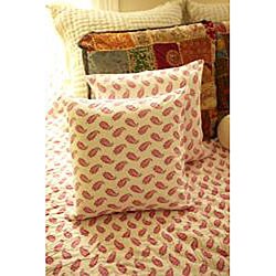 Organic Cotton Virginie Rose King-size Quilt (India)
