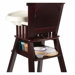 Eddie Bauer Wood High Chair in Charter Atlantic Blue  