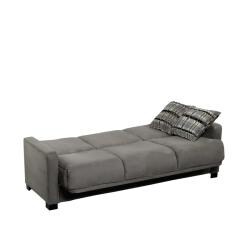 Trace Convert-a-Couch Sage Green Microfiber Futon Sofa Sleeper