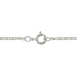 10k White Gold Peridot and Diamond Accent Necklace