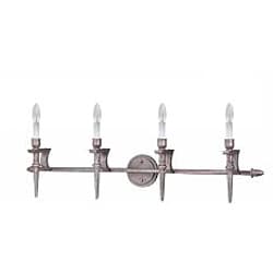 Coventry Series 4-light Pewter Vanity 