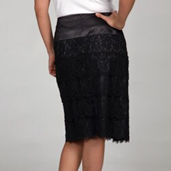 Marina Women's Plus Size Tiered Skirt