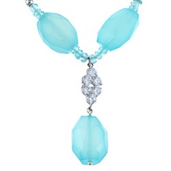 Zoe B Sterling Silver Multi-gemstone Necklace
