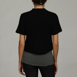 Vivienne Vivienne Tam Women's Short Sleeve Cropped Cardigan