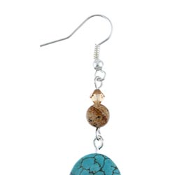 Crystale Created Stone Dangle Earrings