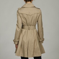 Miss Sixty Women's Double-breasted Studded Trench Coat