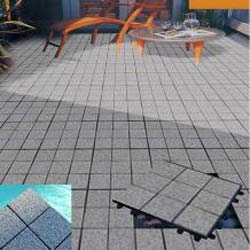 Jointstone Interlocking Dark-Grey Granite Deck Tiles (Pallet of 60)