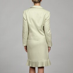 Larry Levine Women's Ruffled Skirt Suit
