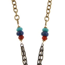 Charming Life Chinese Zodiac Turquoise, Carnelian, Lapis Necklace