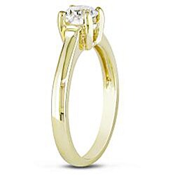 14k Yellow Gold 3/4ct TDW Diamond Solitaire Ring (G-H, I1-I2)