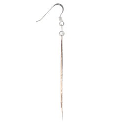 Sterling Essentials  Two-tone 14k Rose Gold over Silver Oval Lace Earrings