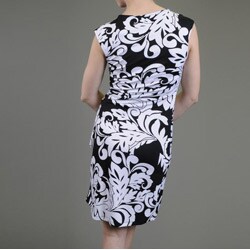JFW Women's Shirred Sleeveless Shift Dress