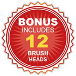 PURSONIC S400 Deluxe Plus SONIC Electric Toothbrush w/ 12 Brush Heads