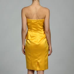 Jessica Simpson Women's Peplum Strapless Dress