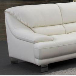 Verona White Leather Sectional Sofa