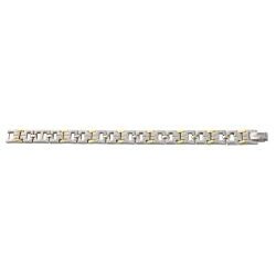 Sabona Executive Stainless Steel Men's Two-tone Magnetic Bracelet