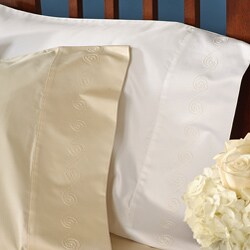Grand Luxe Egyptian Cotton 800 Thread Count Swirl Queen-size Deep Pocket Sheet Set