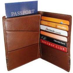 Genova Leather Business Passport Wallet