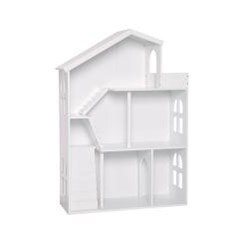 Wood 5-room Dollhouse/ Bookshelf