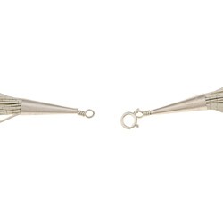 Southwest Moon Sterling Silver 30-strand 24-inch Necklace