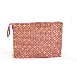 Cotton Canvas Large Violet Makeup Bag (Thailand)
