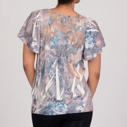 Simply Irresistible Women's Flutter Sleeve V-neck Top