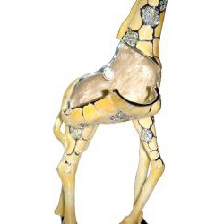Cristiani Crystal Jeweled White Giraffe Box