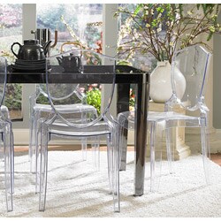 Canali Crystal Clear Polycarbonate Chair (Set of 2)