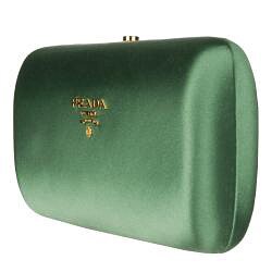 Prada Green Satin Box Clutch - 13695874 - Overstock.com Shopping ...