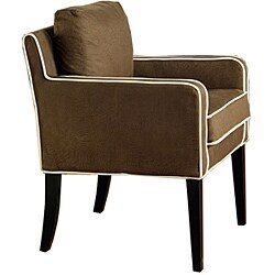 Marquee Microsuede Two-tone Brown Club Chair