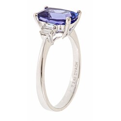 Dyach 14k White Gold Tanzanite and 1/4ct TDW Diamond Ring (G-H, I1-I2)