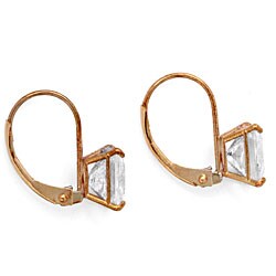 Ultimate CZ 10k Yellow Gold Cubic Zirconia Earrings