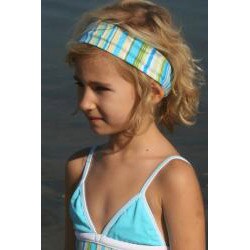 Azul Swimwear Turquoise Stripe Head Band