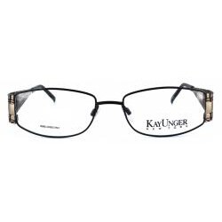 Kay Unger Women's K103 Black Mosaic Optical Frames