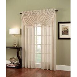 Crushed Lurex Stripe Waterfall Valance 