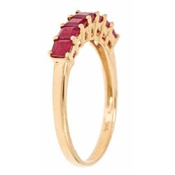 Dyach 14k Yellow Gold Ruby Classic Ring