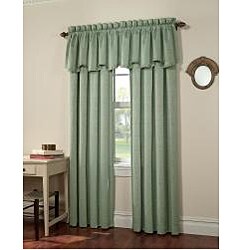Abella Damask Scroll 84-inch Curtain Panel Pair