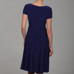 Scarlett Women's Buckle Ruche Waist Dress