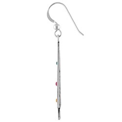 Silvermoon Sterling Silver Crystal Christmas Tree Earrings