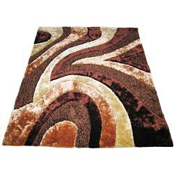 EverRouge 3D Brown Area Rug (8' x 10')