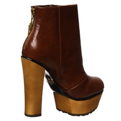 Betsey Johnson Women's 'Maybill' Cognac Platform Booties