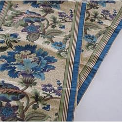 Blue Floral Cotton Table Runner (India)