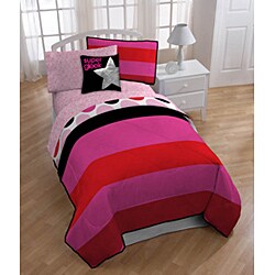 Glee 'Quinn' Twin-size 5-piece Reversible Bed in a Bag with Sheet Set