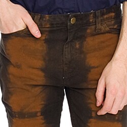 American Apparel Unisex Moon Beam/Almost Black Tie-Dye Cotton Twill Pants 